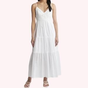 NWT Chelsea•28 Boho Maxi Sundress w/ Crocheted Bodice, Wm's Lg